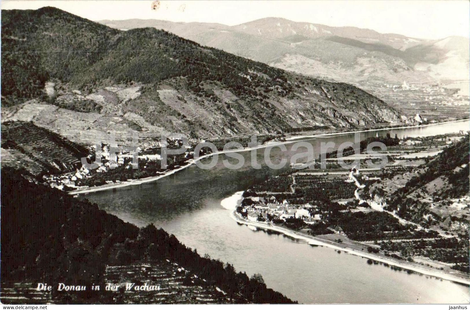 Die Donau in der Wachau - town view - old postcard - Austria - unused - JH Postcards