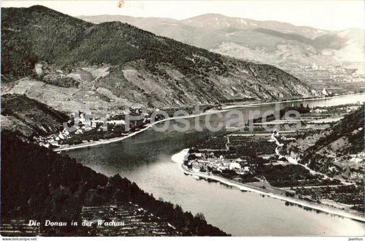 Die Donau in der Wachau - town view - old postcard - Austria - unused - JH Postcards