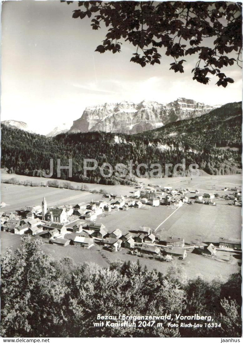 Bezau i. Bregenzerwald - Vorarlberg - mit Kanisfluh 2047 m - village - alpine valley - 16334 - 1969 - Austria - used - JH Postcards