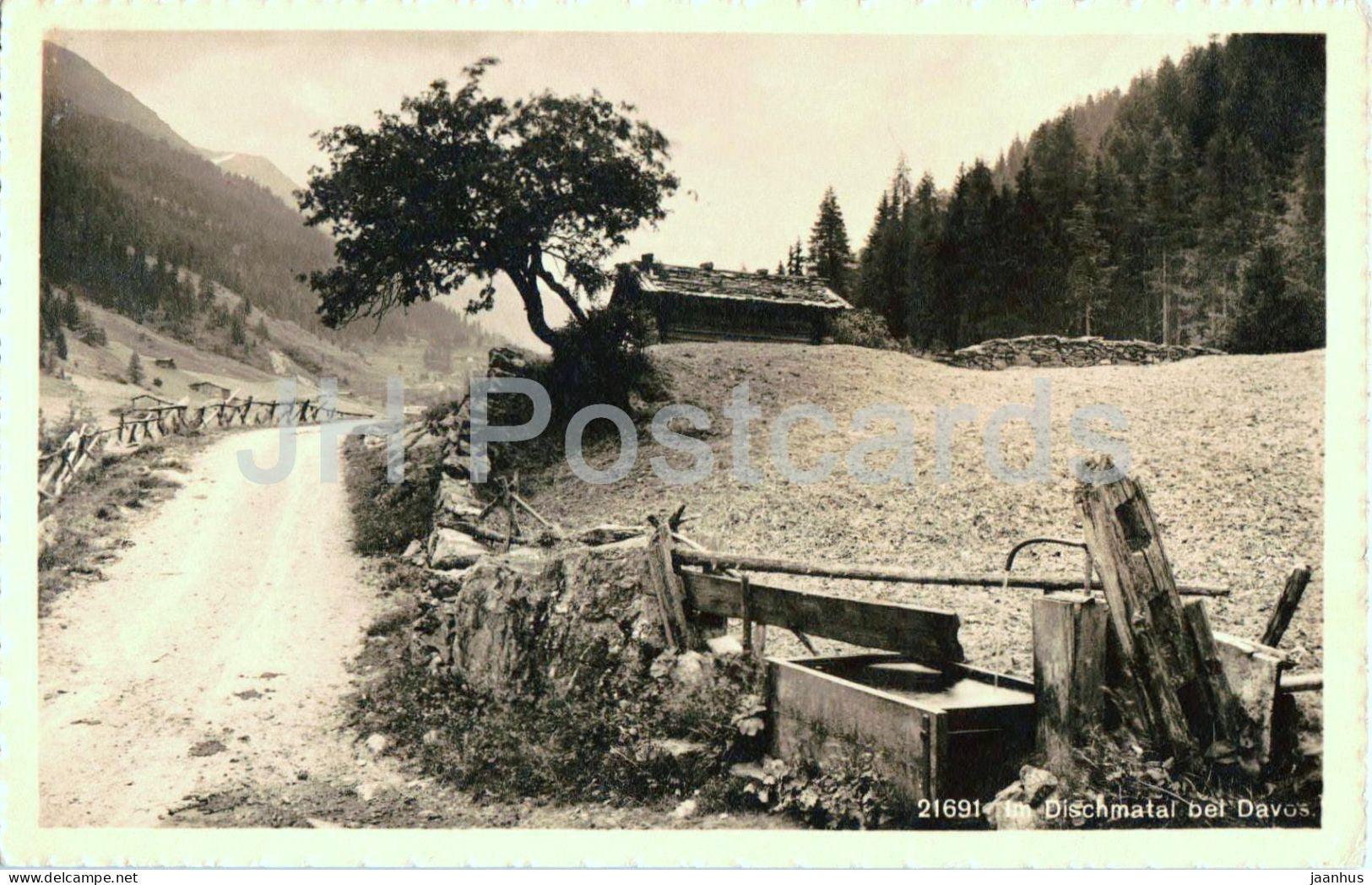 Im Dischmatal bei Davos - 21691 - old postcard - 1916 - Switzerland - used - JH Postcards