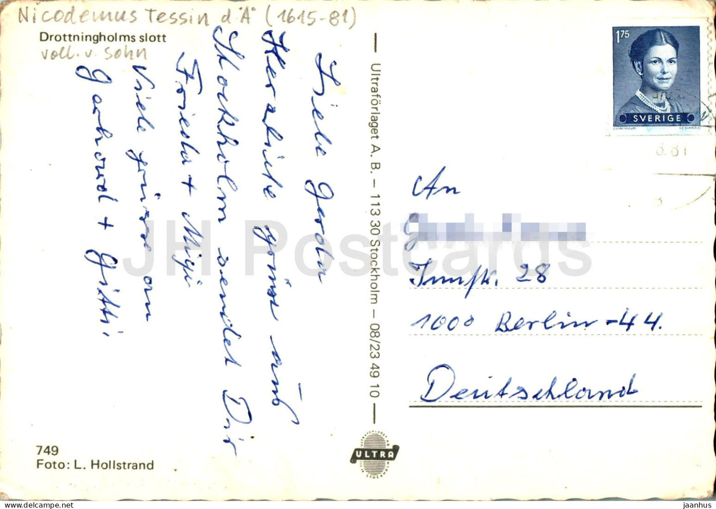 Drottningholms Slott - castle - 749 - 1981 - Sweden - used