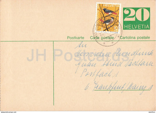 Guten Abend Nachbarn - Hessischer Rundfunk - postal stationery - 49 - 1972 - Switzerland - used - JH Postcards
