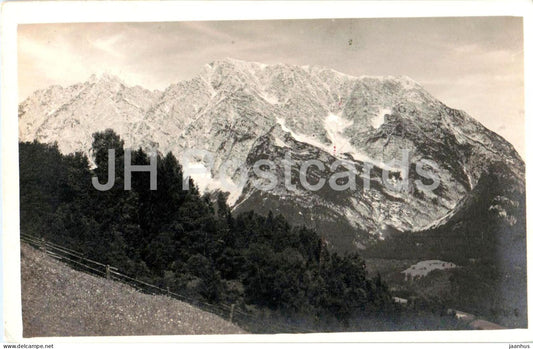 Grimming 2351 m v. Obermoser gesehen - Alpine landscape - 81707 - old postcard - 1929 - Austria - used - JH Postcards