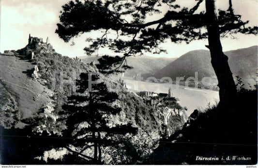 Durnstein in der Wachau - town view - old postcard - 1955 - Austria - unused - JH Postcards