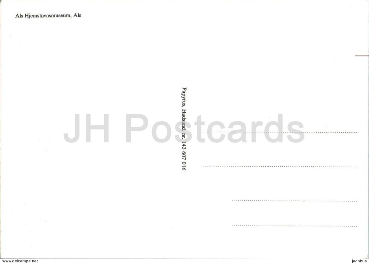 Als Hjemstavnsmuseum - thatched half timbered farmhouse - museum - 1980s - Denmark - unused