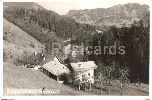 Gasthaus Wachtl - countryside inn - valley - Tirol border area - old postcard - 1932 - Austria - used - JH Postcards