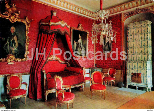 Gripsholm - Drottningens sangkammare - Queen Bedchamber - castle - Sweden - unused - JH Postcards