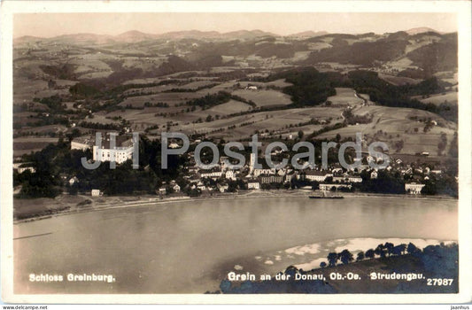 Grein an der Donau - Strudengau - Schloss Greinburg - castle - 27987 - old postcard - 1929 - Austria - used - JH Postcards