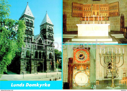 Lund - Domkyrkan - Altar - facade - cathedral - multiview - 1306 - Sweden - unused - JH Postcards