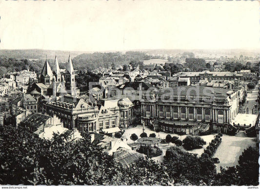 Spa - Eglise Casino et Kursaal - city view - church - casino - no 14 - 1950s - old postcard - Belgium - used - JH Postcards