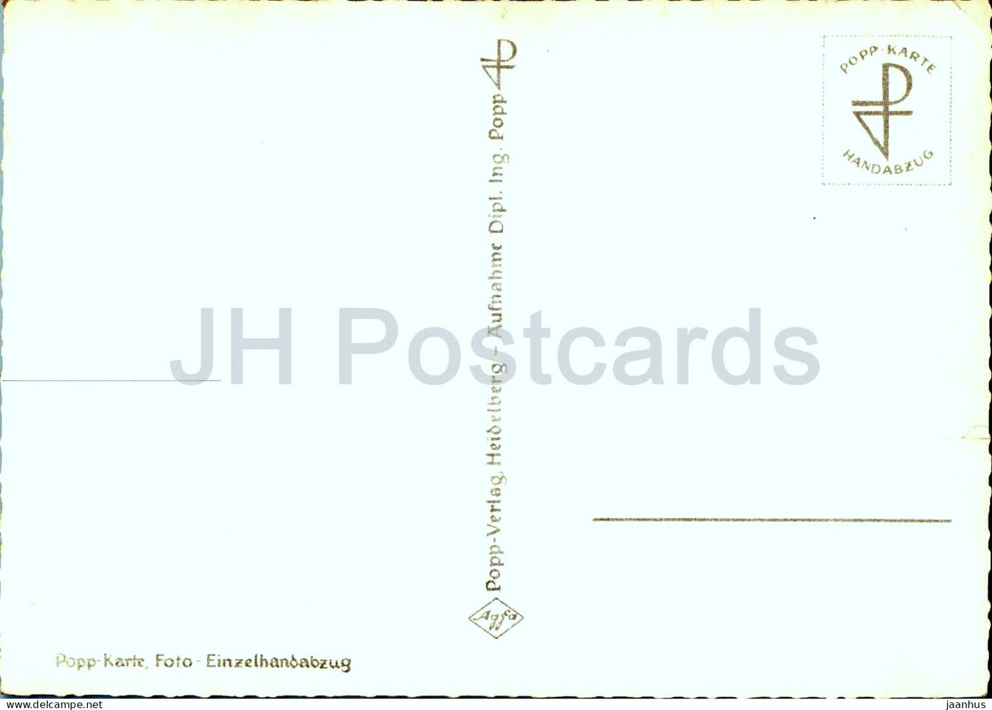 Skiparadies im unteren Nebelhorn - winter sports - skiing - mountains - 790 - old postcard - Germany - unused