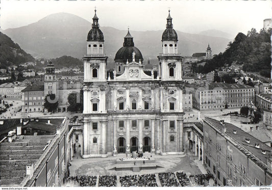 Salzburg - Der Dom und das Jedermann Festspiel - cathedral - old postcard - 443 - Austria - unused - JH Postcards