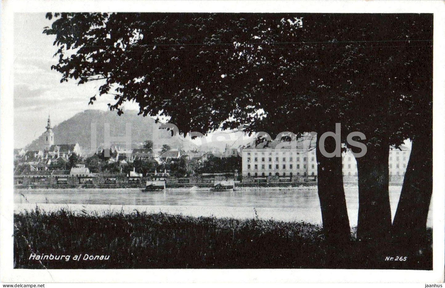 Hainburg a Donau - city view - 265 - old postcard - 1941 - Austria - used - JH Postcards