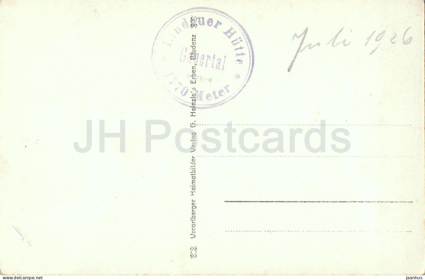 Sporreralpe mit Ofenpass - Mountains - Alps - 76 - old postcard - 1926 - Austria - used