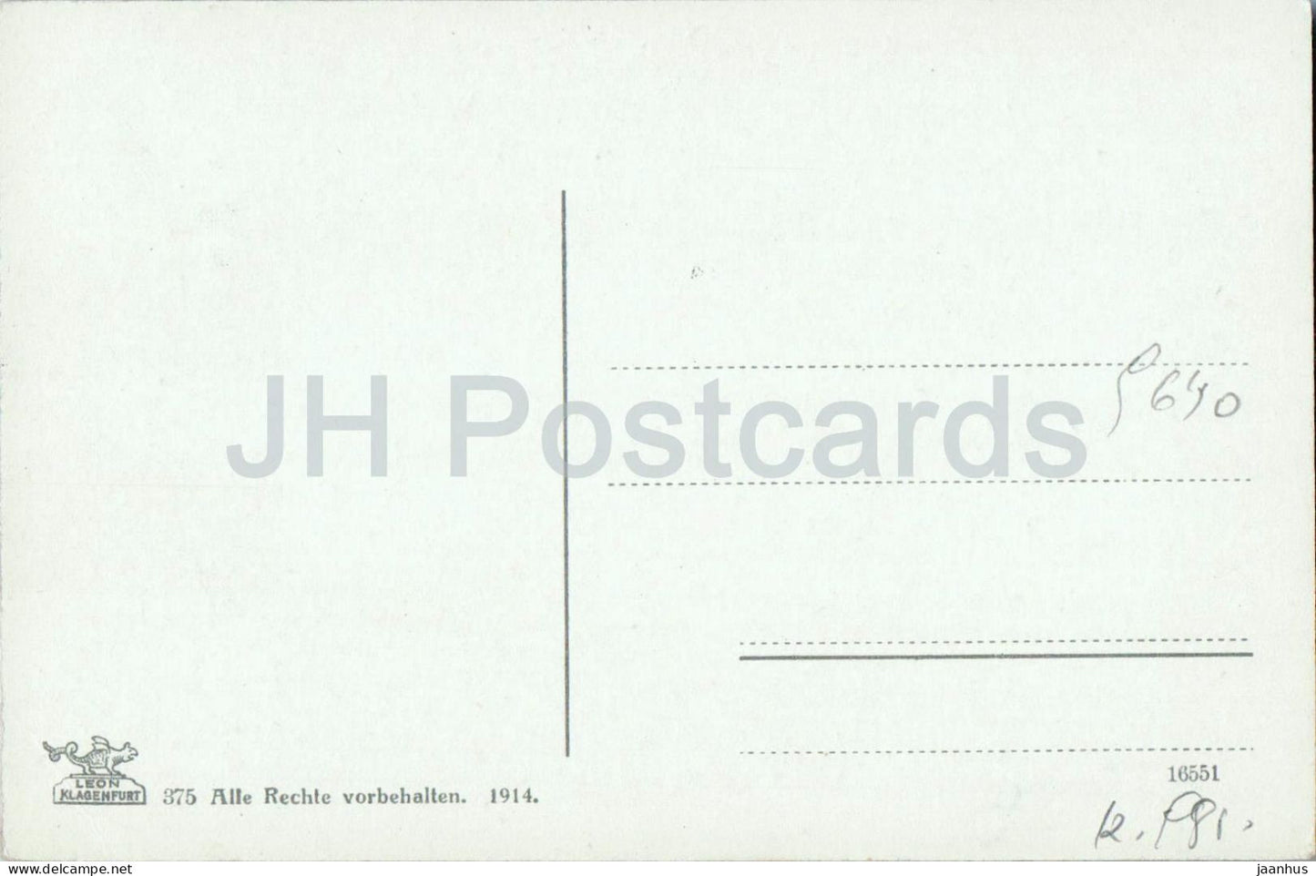 Wolayergruppe - Kolinkofel u. Kellerwand v. d. unteren Valentinalpe - Karnten - old postcard - 1914 - Austria - unused