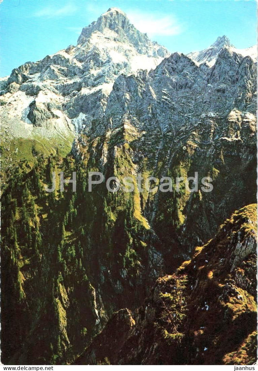 Zimba 2645 m das Matterhorn von Vorarlberg - alpine peak - mountain landscape - 525 - Austria - unused - JH Postcards