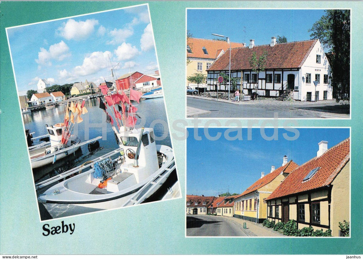 Saeby - Saeby Havn - Saeby Museum - Algade - boat - 9416 - 1990s - Denmark - unused - JH Postcards