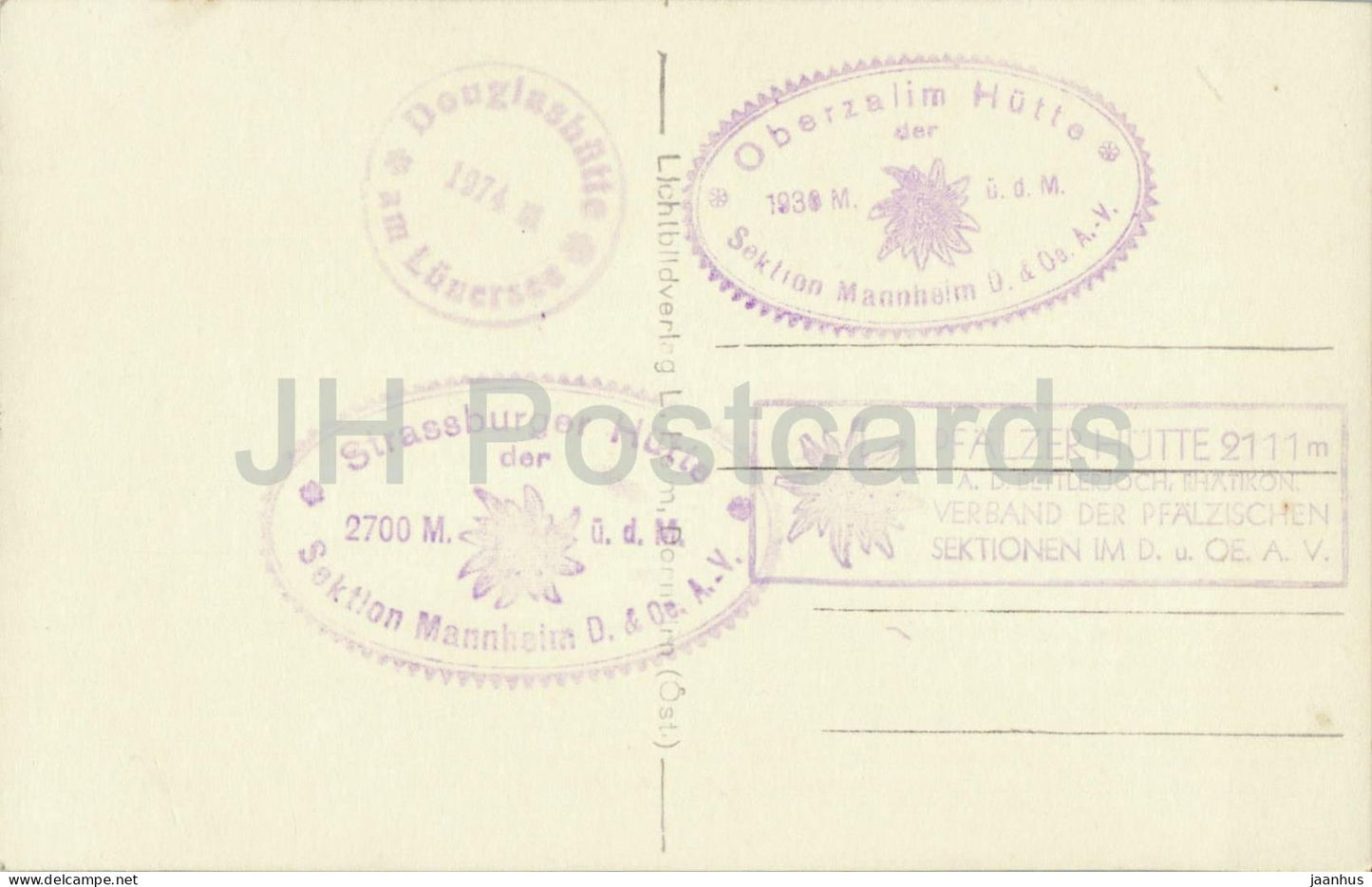 Scesaplanagipfel 2967 m mit Brandnerferner - Glacier - Alps - old postcard - Austria - unused