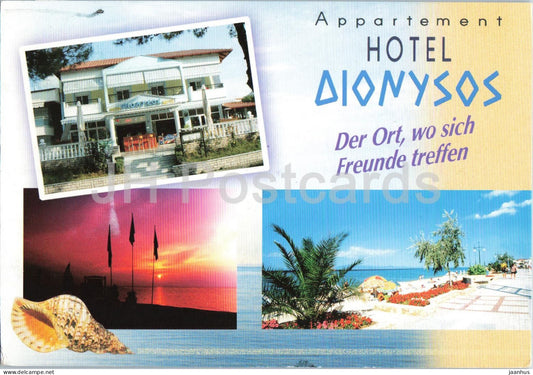 Appartement Hotel Dionysos - Polichrono - Halkidiki - beach - sunset - promenade - 2006 - Greece - used - JH Postcards