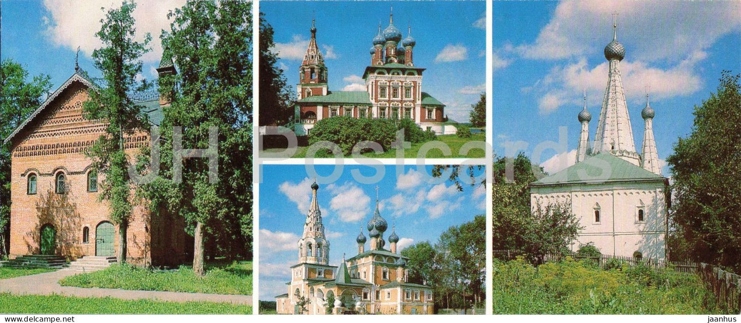 Uglich - Kremlin churches and palace - architecture - 1984 - Russia - USSR - unused - JH Postcards