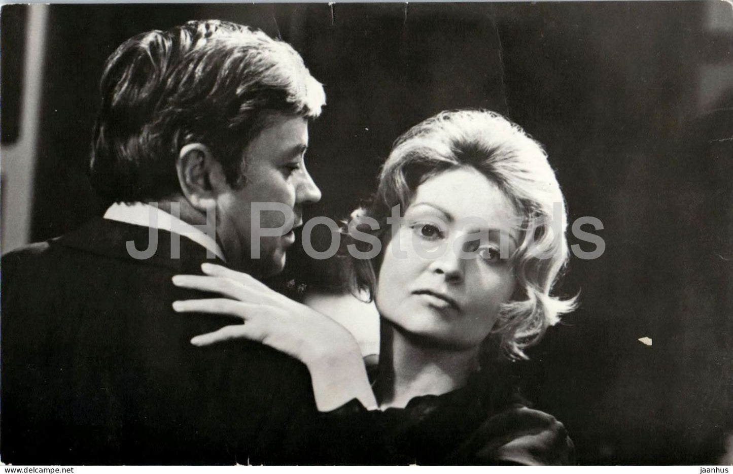 Donatas Banionis and Zhanna Bolotova - Escape of Mr McKinley - film scene - 1976 - Latvia - USSR - unused - JH Postcards