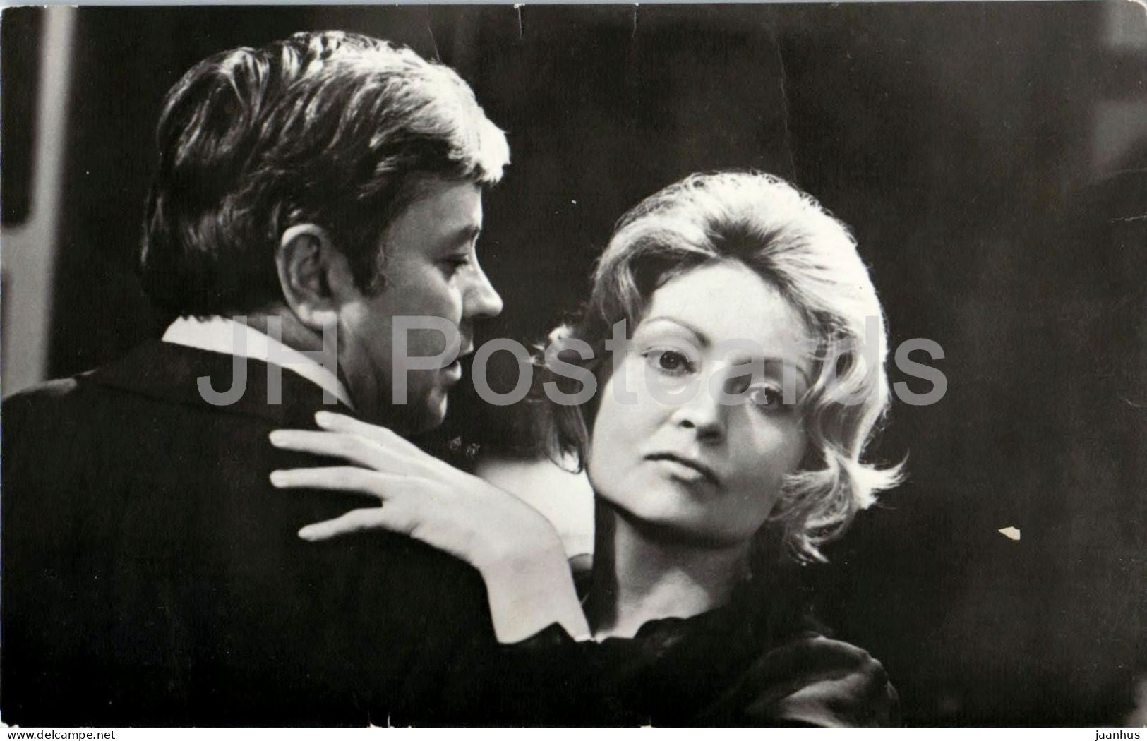 Donatas Banionis and Zhanna Bolotova - Escape of Mr McKinley - film scene - 1976 - Latvia - USSR - unused - JH Postcards