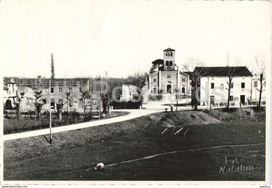 Cologna Veneta - Parrocchia di Baldaria - Chiesa di S. Giustina - church - photo - old postcard - 1954 - Italy - used - JH Postcards