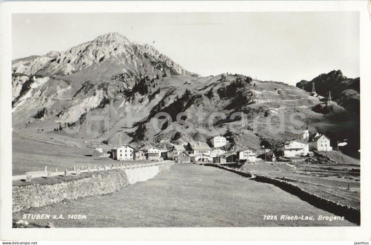 Stuben am Arlberg - Panorama with mountains - Nr. 7025 - old postcard - Austria - unused - JH Postcards