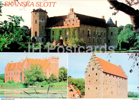Skanska Slott - Torups Slott - Svaneholms Slott - Glimmingehus - castle - multiview - 15093 - Sweden - unused - JH Postcards