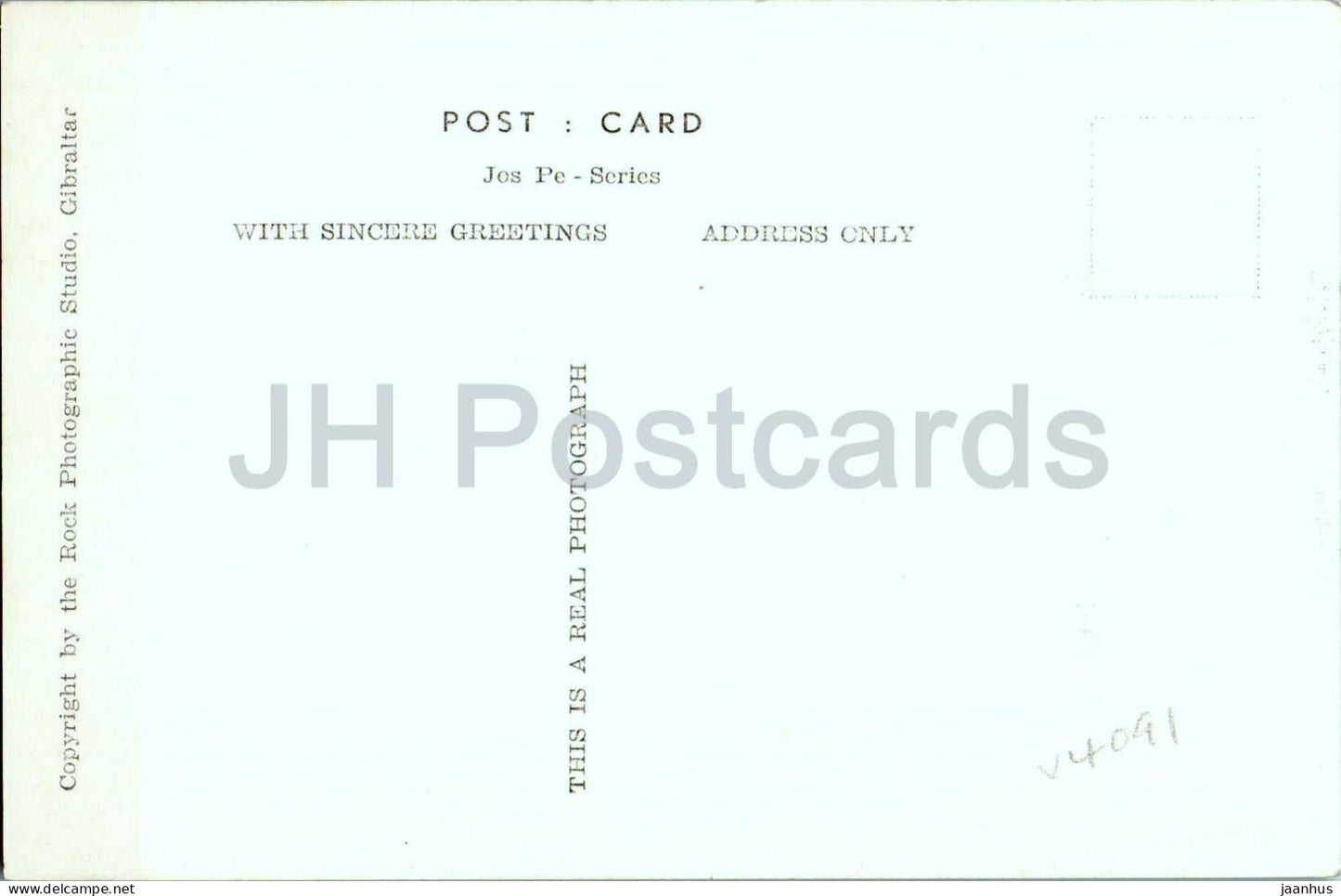 Souvenir von Gibraltar - Stadteingang - Felsen - Hauptstraße - Schiff - Auto Multiansicht - alte Postkarte - Gibraltar - unbenutzt