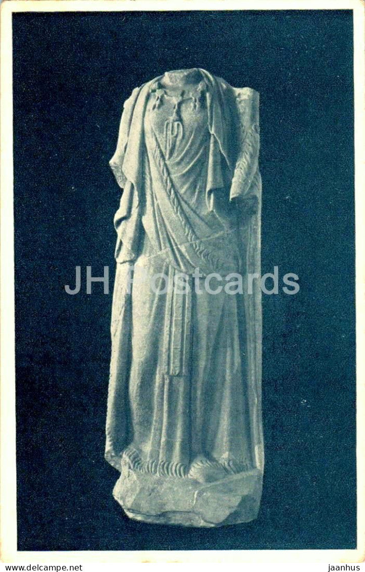 Schutzgottin von Virunum - Isis Noreia - Goddess Zollfeld find - ancient world - 4624 - old postcard - Austria - unused - JH Postcards