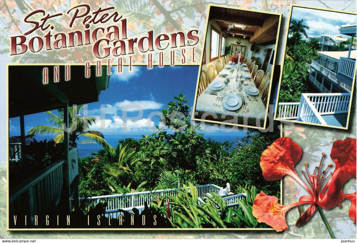 St. Peter Botanical Gardens and Great House - St. Thomas Virgin Islands - PCUSA1690 - 2001 - United States - unused - JH Postcards