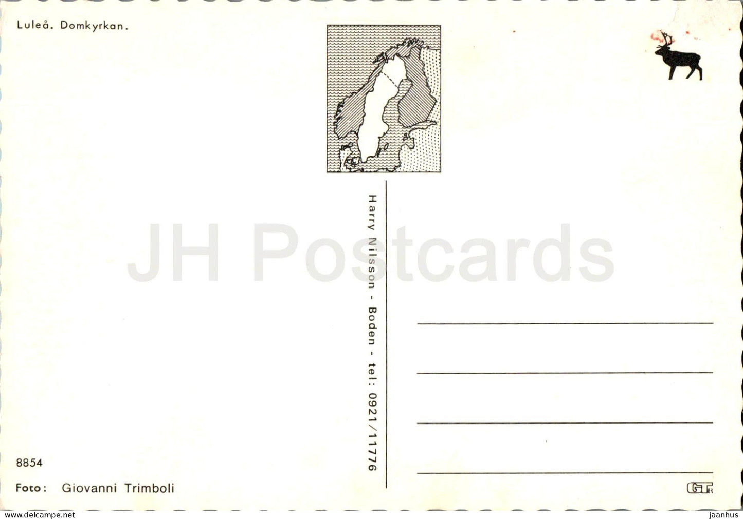 Lulea - Domkyrkan - cathedral - library - 8854 - Sweden - unused