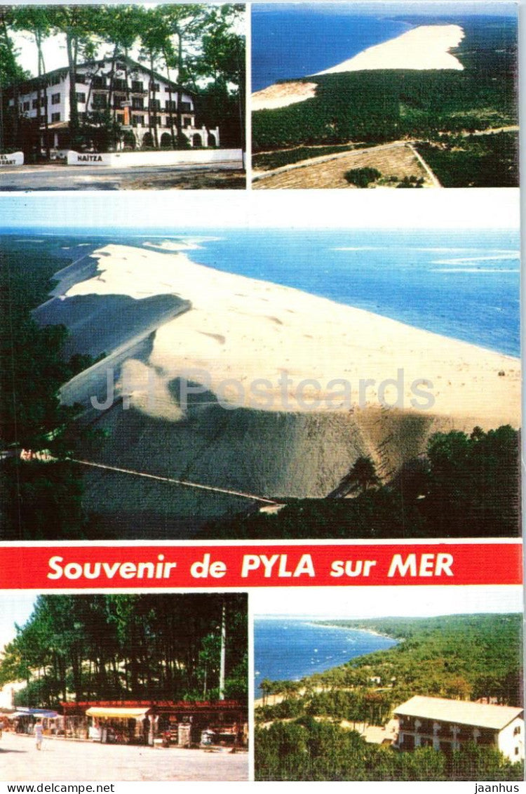 Souvenir de Pyla sur Mer - Ocean Atlantique - Atlantic Ocean - multiview - France - unused - JH Postcards