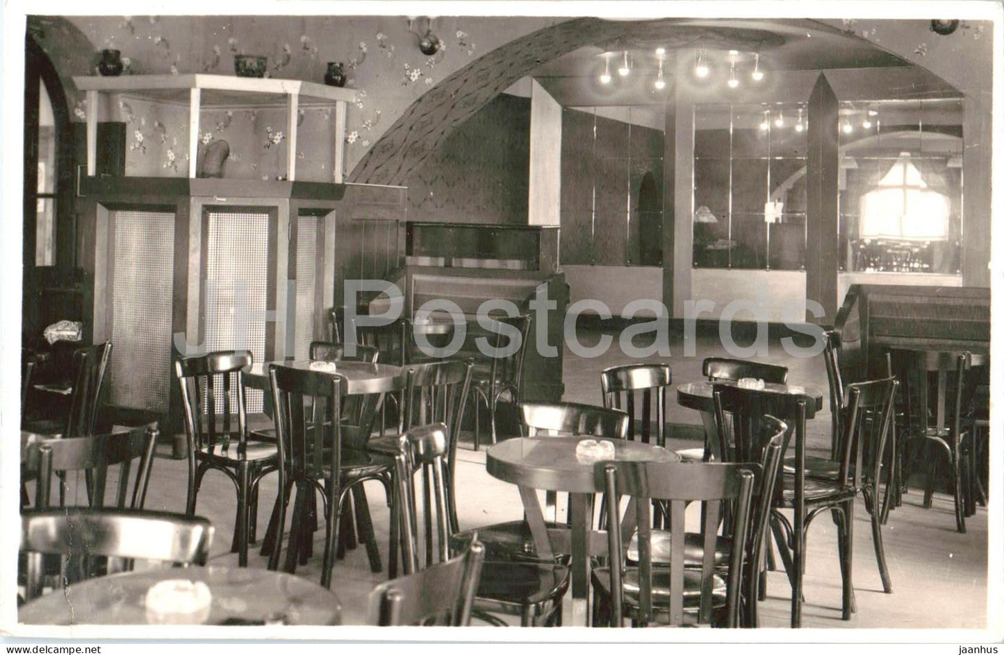 Worschach - Cafe or Hotel restaurant interior - photo - old postcard - 1933 - Austria - used - JH Postcards