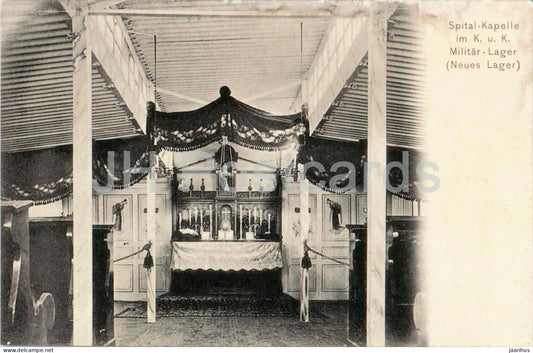 Bruck - Spital Kapelle im Militar Lager - Neues Lager - chapel - military old postcard - 1905 - Austria-Hungary - unused - JH Postcards