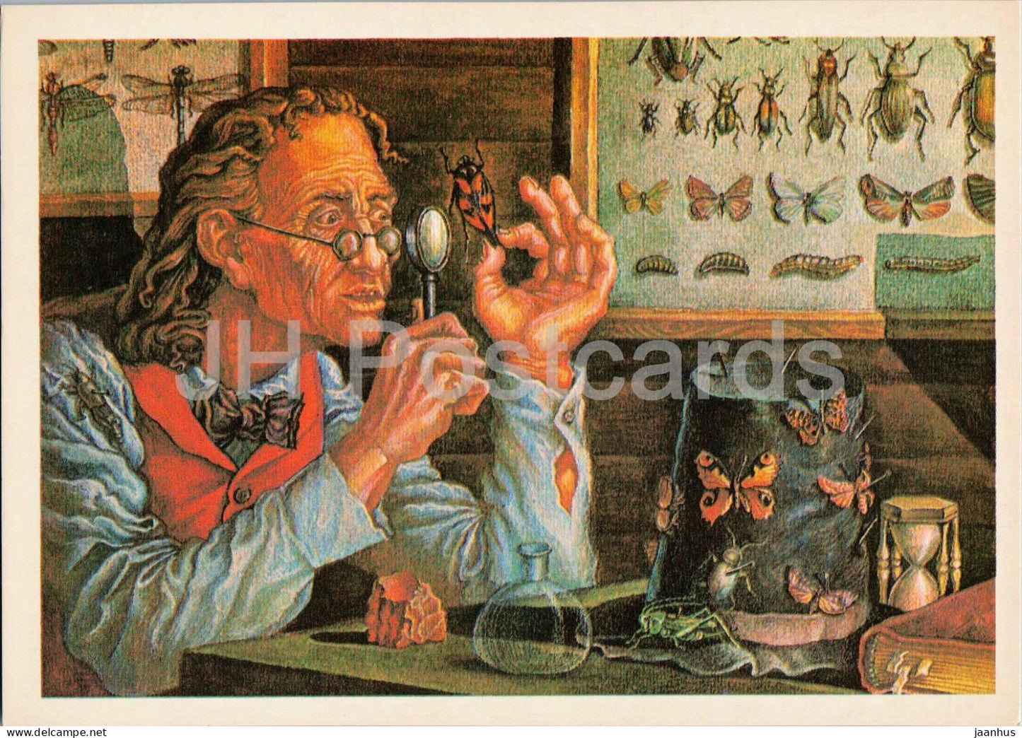 Dick Sand - A Captain at Fifteen - insects - Books of Jules Verne - 1980 - Russia USSR - unused - JH Postcards