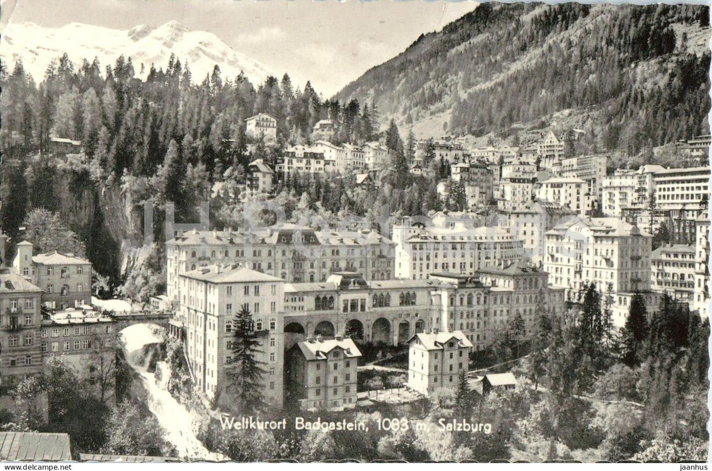 Weltkurort Badgastein - 1083 m - Salzburg - World spa resort - spa town - hotels - 1964 - Austria - used - JH Postcards