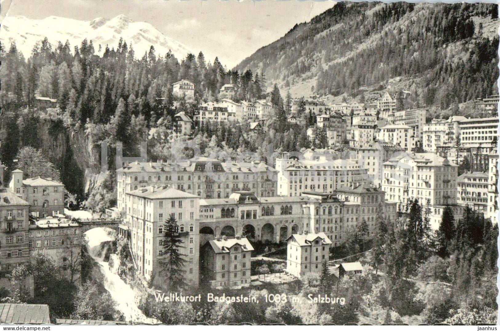 Weltkurort Badgastein - 1083 m - Salzburg - World spa resort - spa town - hotels - 1964 - Austria - used - JH Postcards