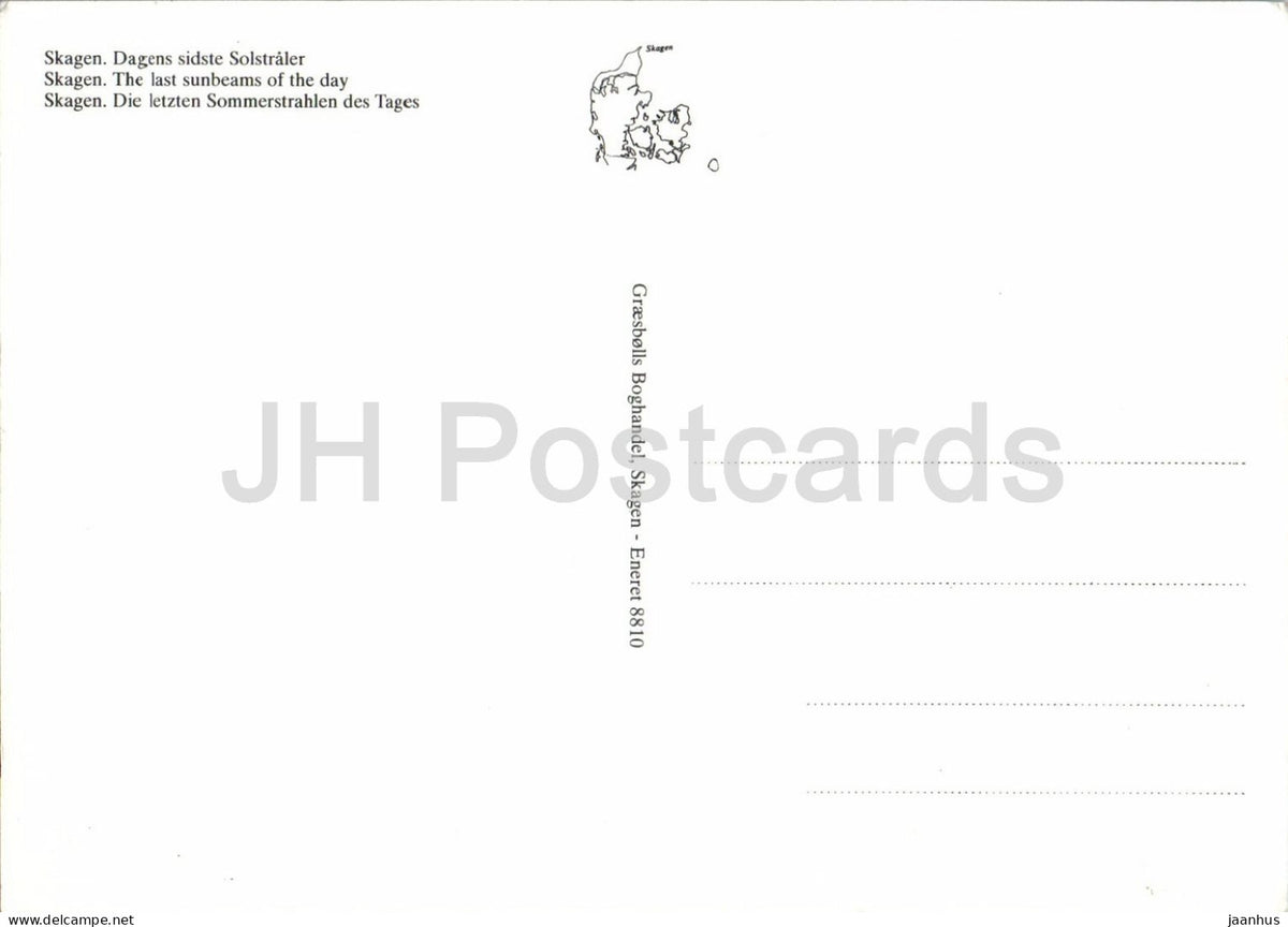Skagen - Hojen Gl. Skagen - two views - car - 8810 - 1980s - Denmark - unused