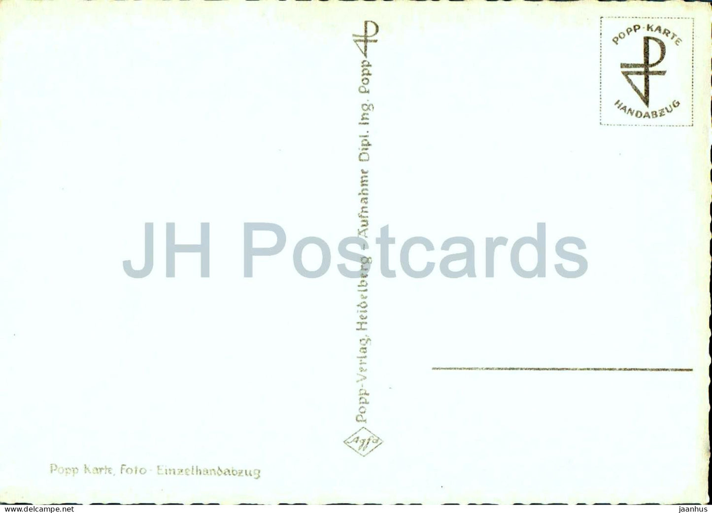 Hochkalter mit Blaueisgletscher - mountain peak - glacier - alpine landscape - 1620 - old postcard - Germany - unused