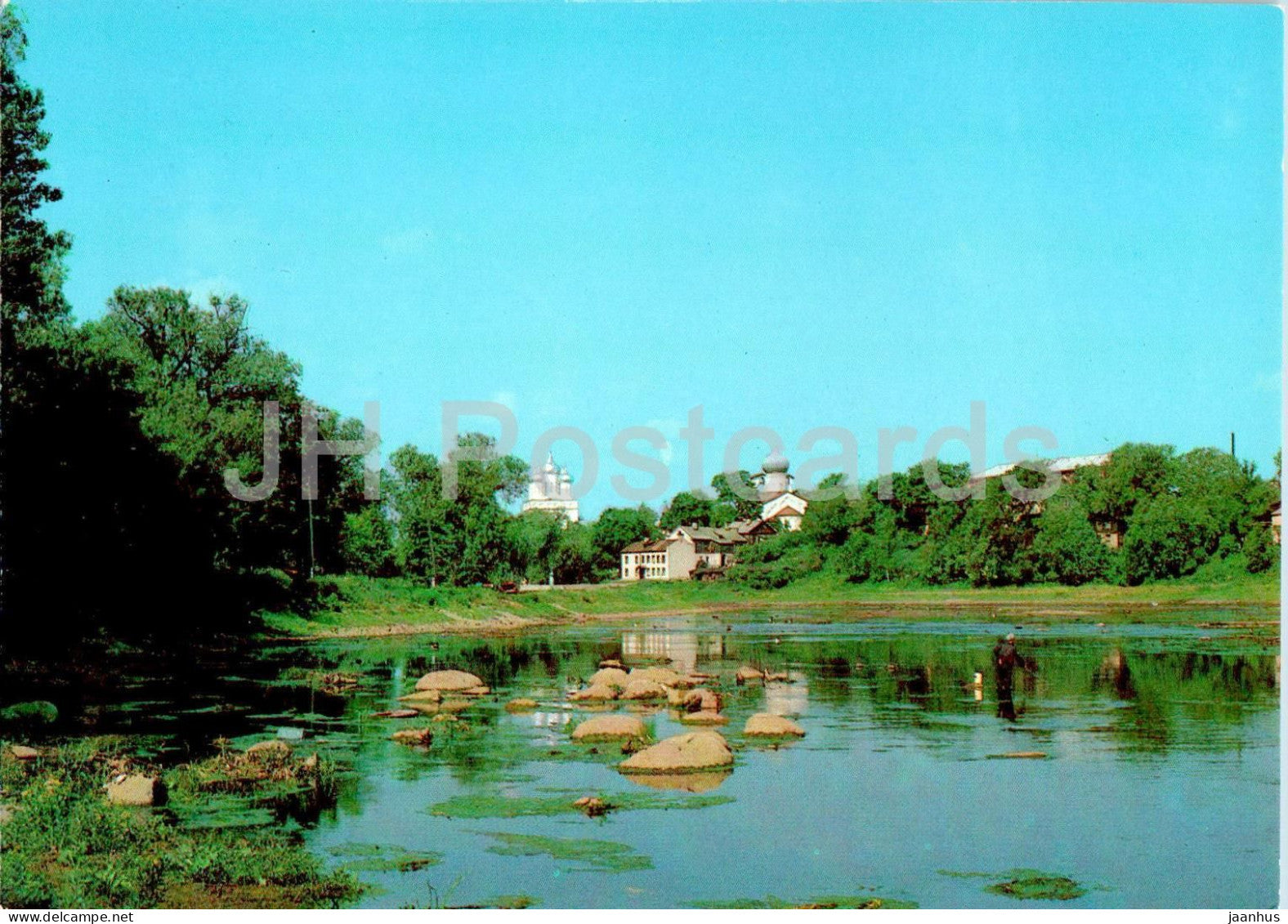 Pskov - Pskov river - postal stationery - 1982 - Russia USSR - unused - JH Postcards