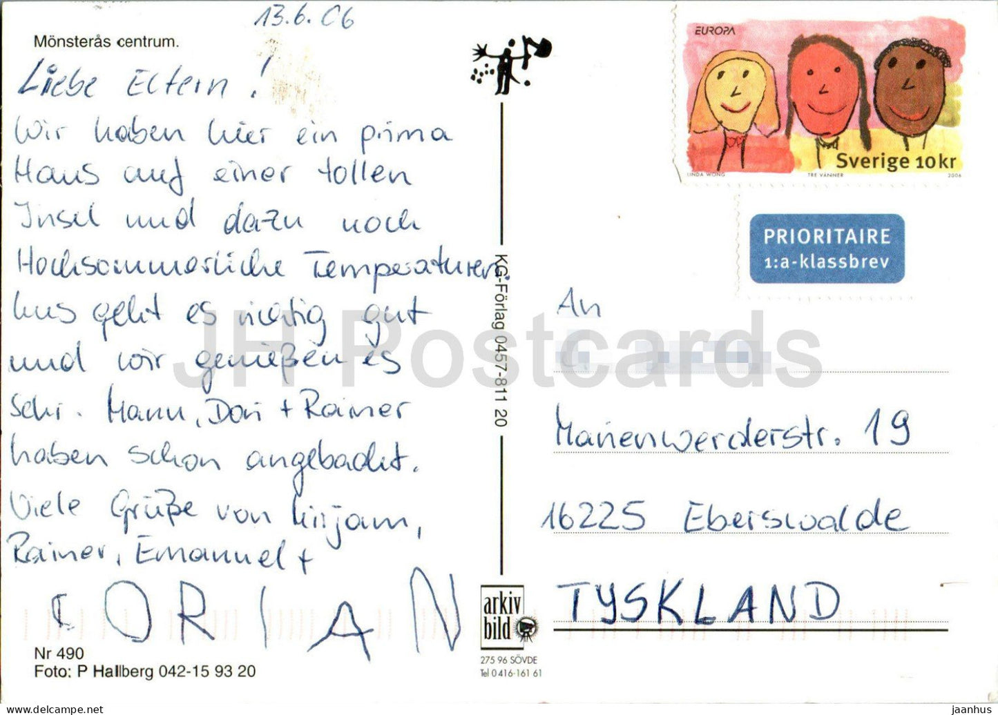 Monsteras centrum - multiview - 490 - 2006 - Suède - d'occasion 