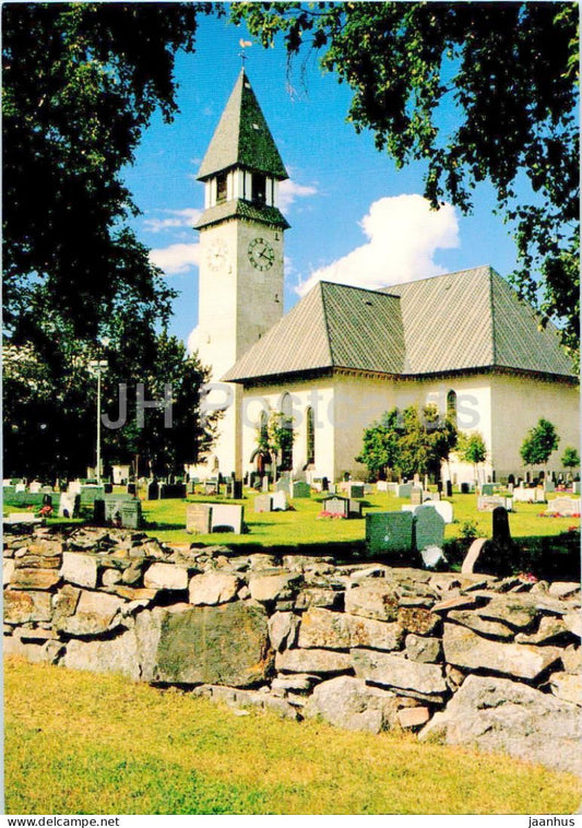 Burtrask Kyrka - church - Sweden - unused - JH Postcards