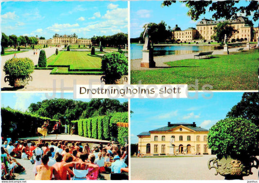 Drottningholms slott - Palace - Castle - multiview - 0865 - Sweden - used - JH Postcards