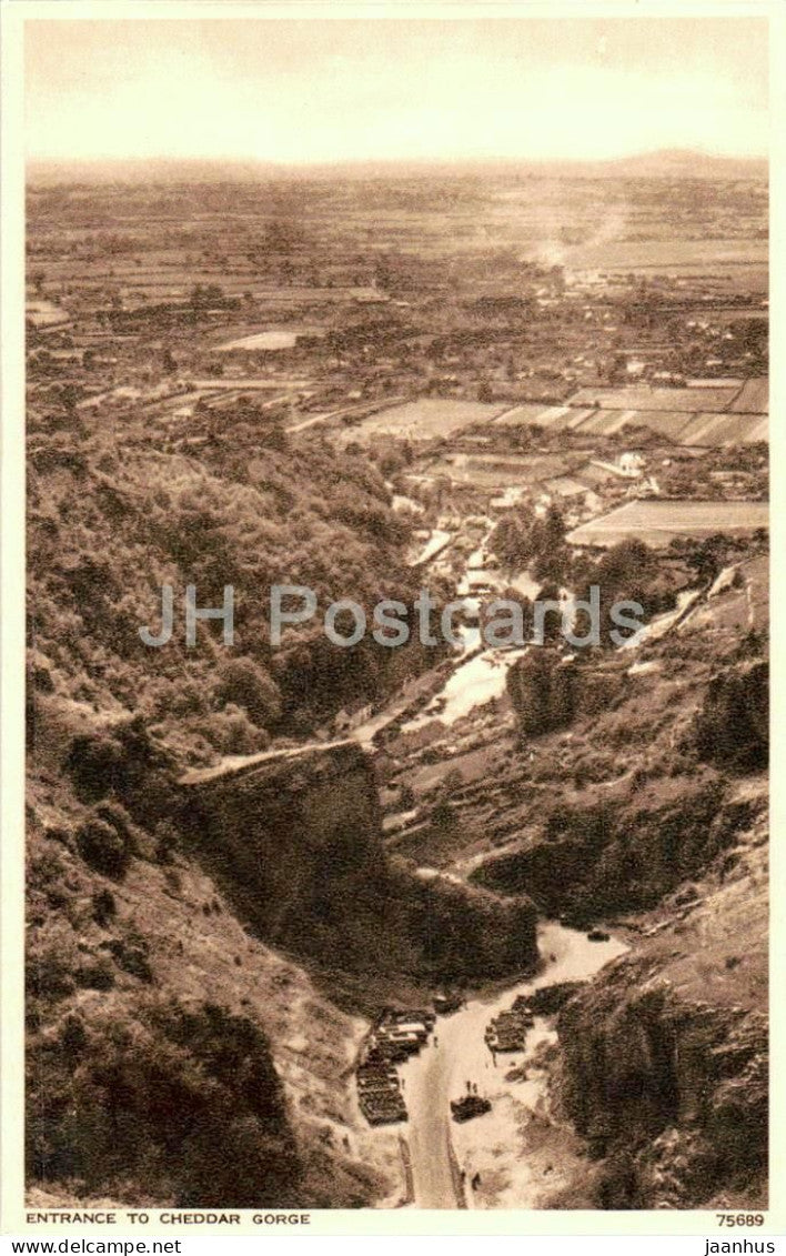 Entrance to Cheddar Gorge - 75689 - old postcard - United Kingdom - unused - JH Postcards