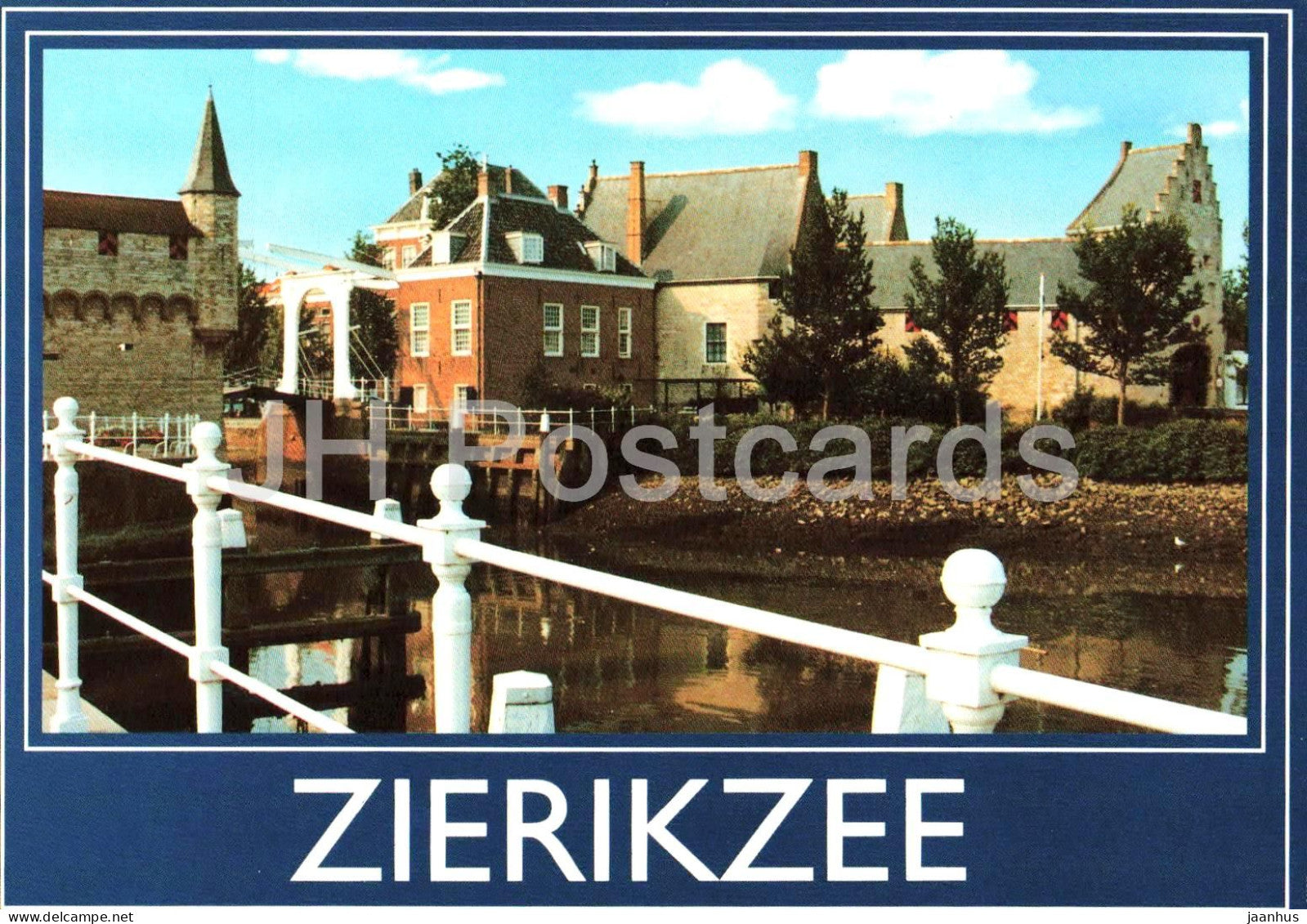 Zierikzee gezicht op de Noordhavenpoort - view of North Harbour Gate - harbour - gate - Netherlands - used - JH Postcards