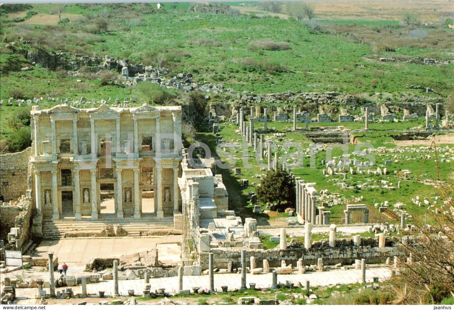 Ephesos Efes Izmir - Library of Celsus - ancient world - ruins - archaeology - 98 - 1990 - Turkey - used - JH Postcards