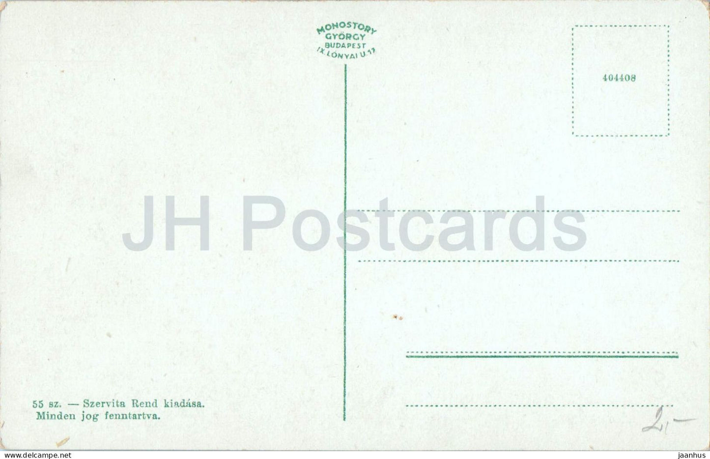 Maria Remete fooltar - Mariaremete - Main Altar - Church - gothic revival interior - old postcard - Hungary - unused