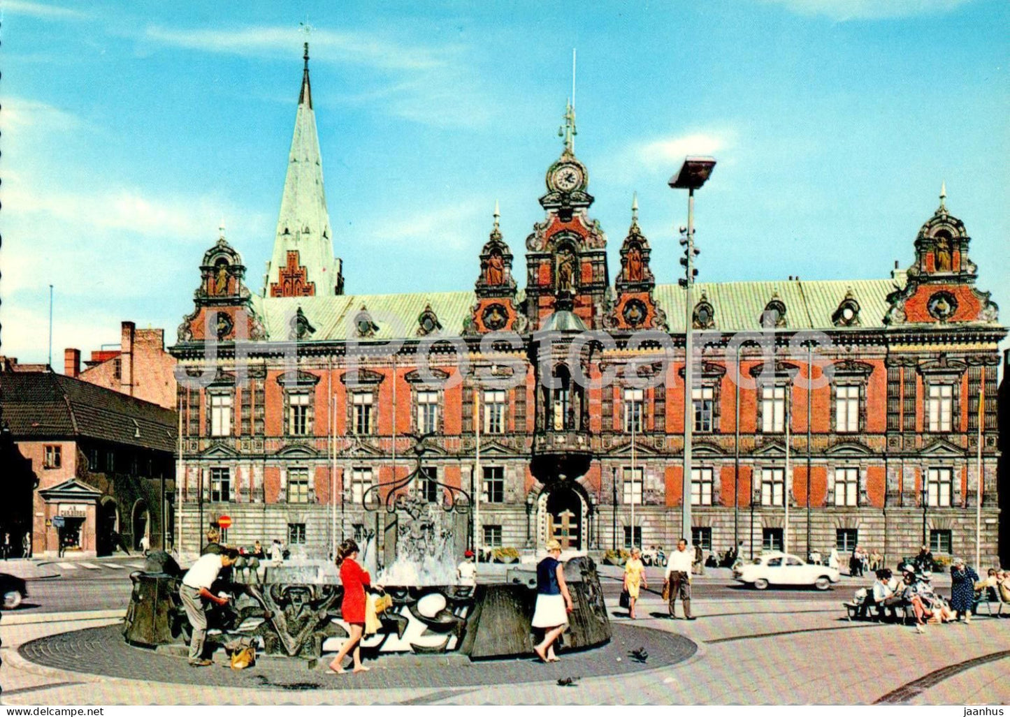 Malmo - Stortorget med Radhuset - town hall - square - 609 - Sweden - unused - JH Postcards